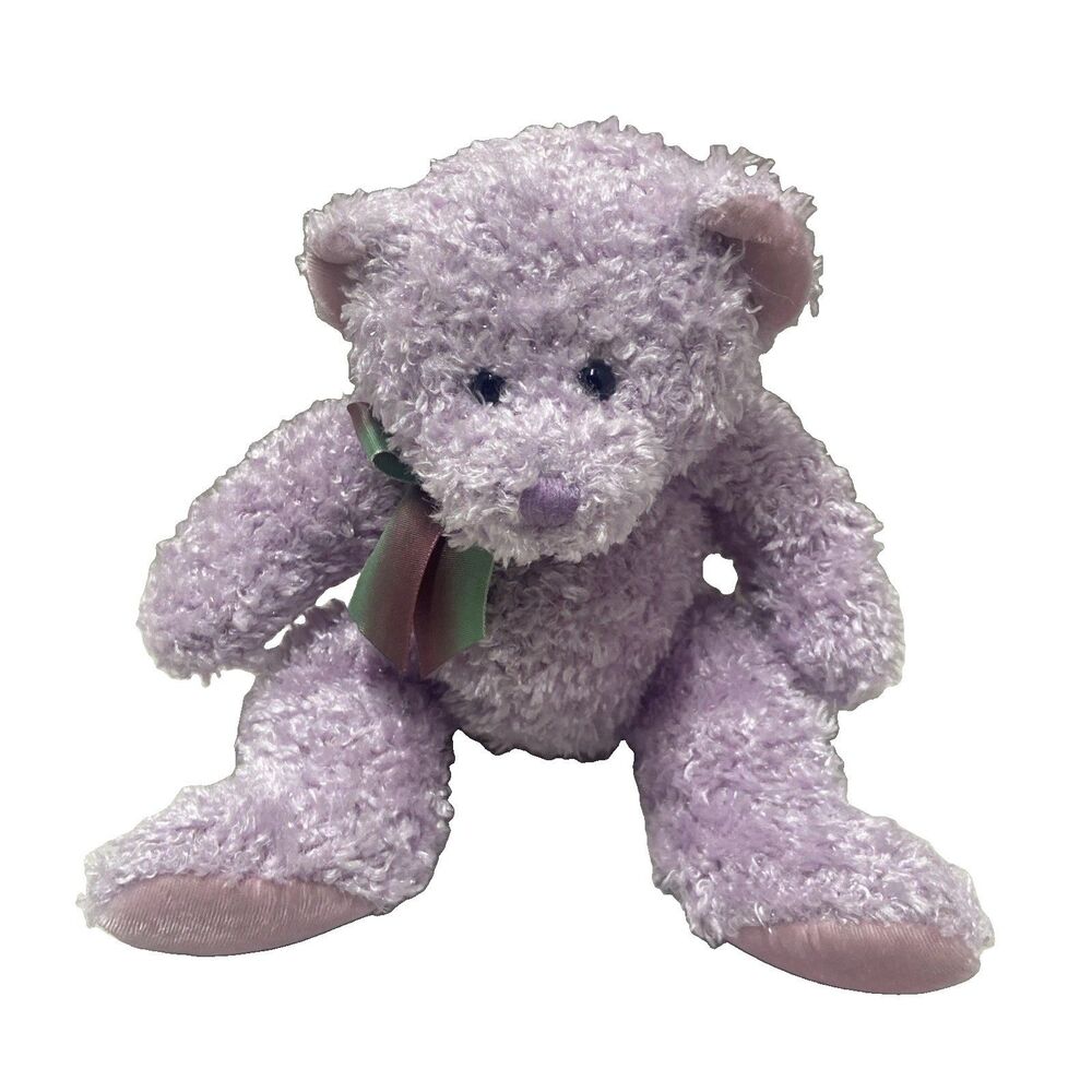 Russ Sparkles the Sparkly Purple Bear Sitting 8.5 inches Vintage